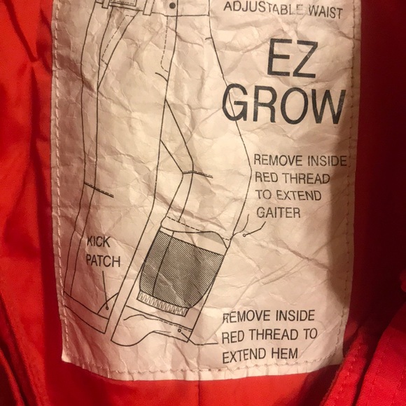 North Face unisex Red Snow Pants - Picture 3 of 13